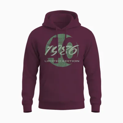 40th Birthday Man Woman 40 Years 1986 Funny Gift Unisex Hoodie - Maroon