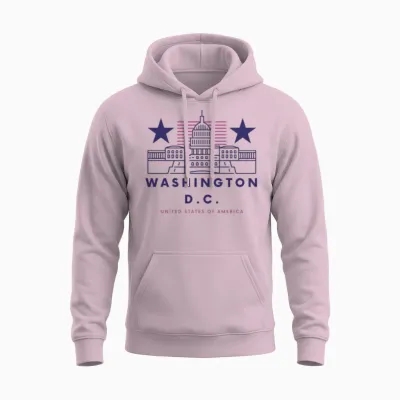 Washington D.c. Unisex Hoodie - Light Pink
