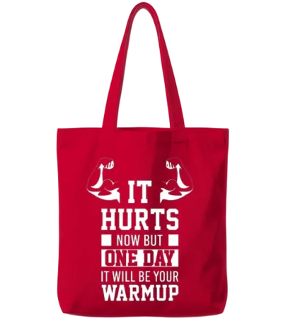 Gym Training Fitness Workout Quote Funny Awesome Tote Bags - Red