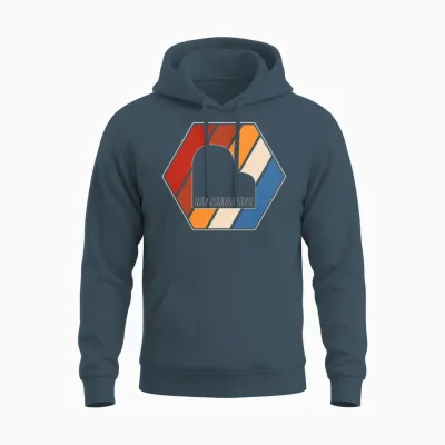 Piano Retro Unisex Hoodie - Dark Heather