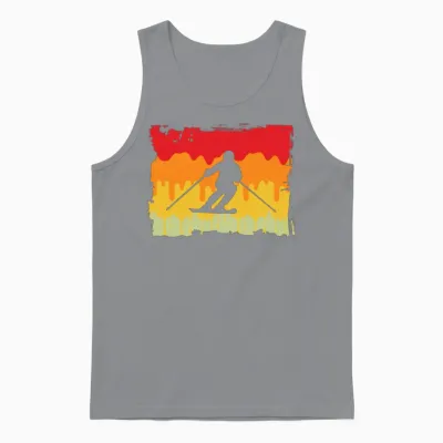 Ski Retro Unisex Tank Top - Sport Grey
