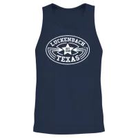 Luckenbach Vintage Texas Country Music Unisex Tank Top - Navy – 2