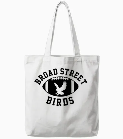 Broad St Birds Bird Lovers Tote Bags in White