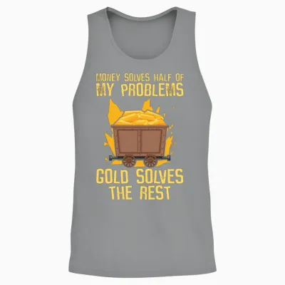 Gold Mining Unisex Tank Top - Sport Grey