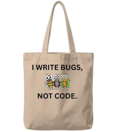 Coding Humor Tote Bags - Natural
