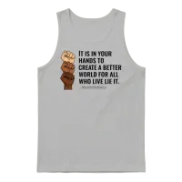 Create a Better World Unity Design Unisex Tank Top - Ash – 1