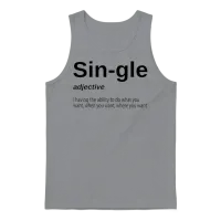 Funny Single Definition-Single Definition Unisex Tank Top - Sport Grey – 1
