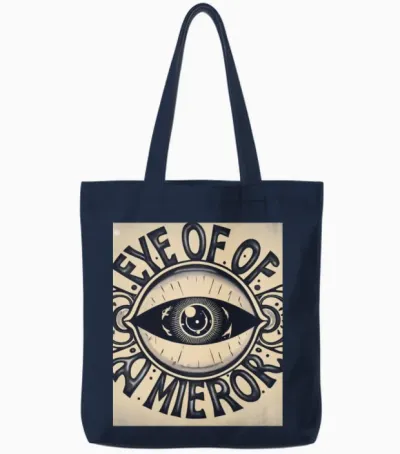 Eye Tote Bags - Navy