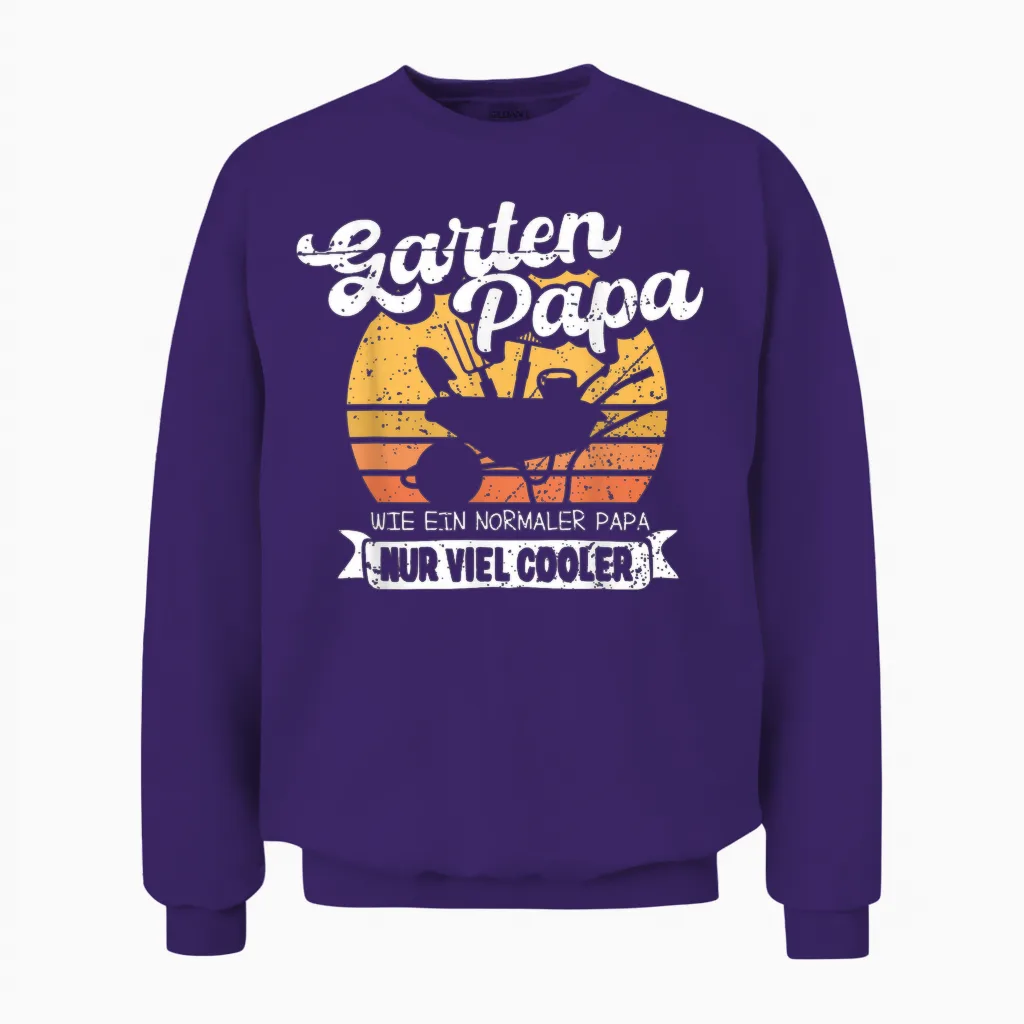 Garten Papa Lustiges Gärtner Spruch Outfit Vatertag Vater Unisex Sweatshirt in Purple