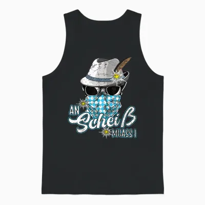An Scheiss Muas I Hirsch Muass Grantln Bayrischer Grantler Unisex Tank Top - Black