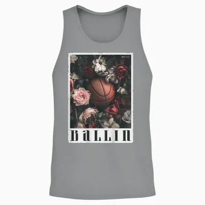 Basketball Jersey Basketball Sports Backprint Basketball T-Shirt, Black Unisex Tank Top - Sport Grey
