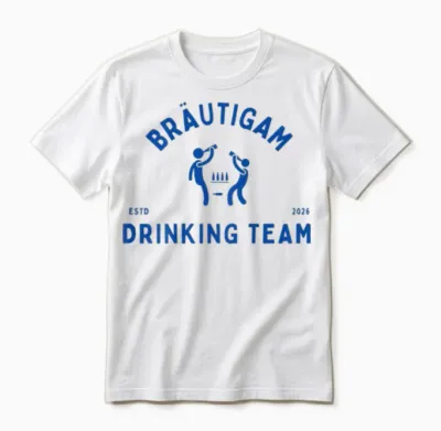 Bräutigam Drinking Team Jga Junggesellenabschied Party Motiv Unisex T-Shirt - White
