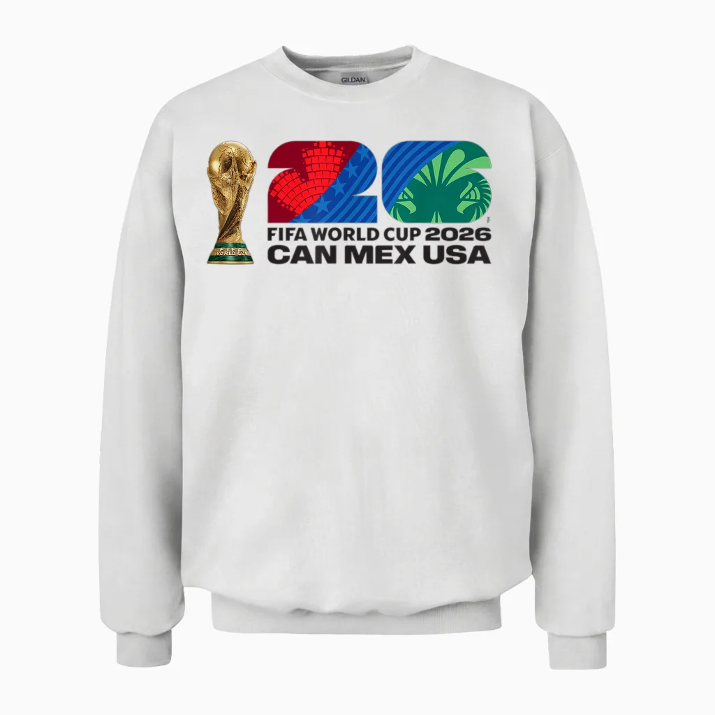 Fifa World Cup26 Fifa Host Country Trophy Color Unisex Sweatshirt in White