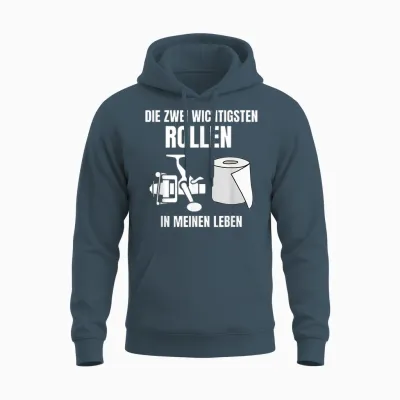 Die Zwei Wichtigsten Rollen in Meinen Leben T-Shirt, Black Unisex Hoodie - Dark Heather