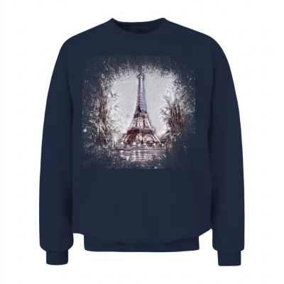 Paris Unisex Sweatshirt - Navy