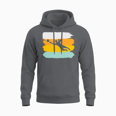 Keeper Retro Unisex Hoodie - Charcoal