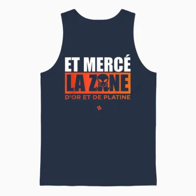 Merce La Zone (d&p à Vie Edition) Exclusive T-Shirt, Black, S Unisex Tank Top - Navy