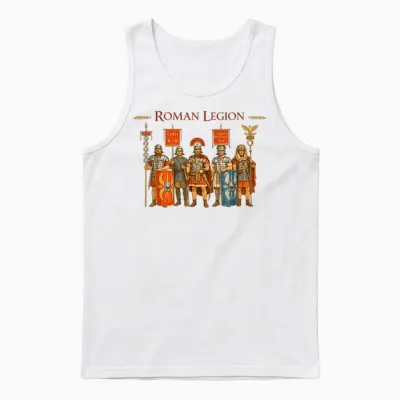 Römische Legion Soldaten Antikes Rom Krieger Design Unisex Tank Top - White