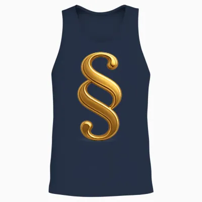 Elegant Paragraph Rechtsanwalt Student Richter Unisex Tank Top - Navy