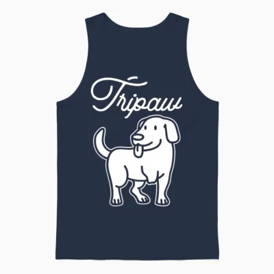 Tripawd Dog Unisex Tank Top - Navy