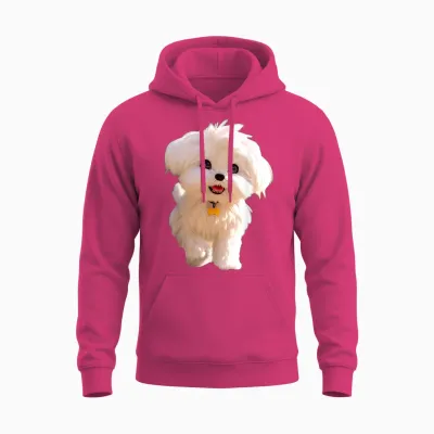 Malteser Kleiner Maltese Hund Hunde Liebe Süßer Malteser Unisex Hoodie - Heliconia