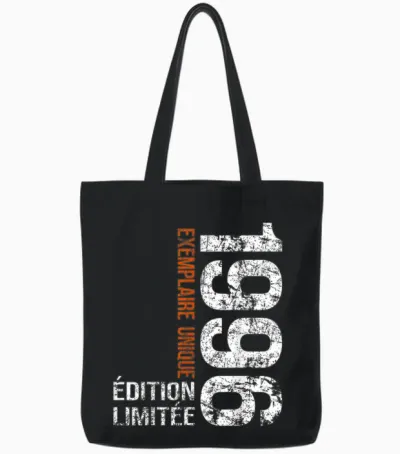 Vintage 1996 Gift 30 Years Man Birthday Humour Tote Bags - Black