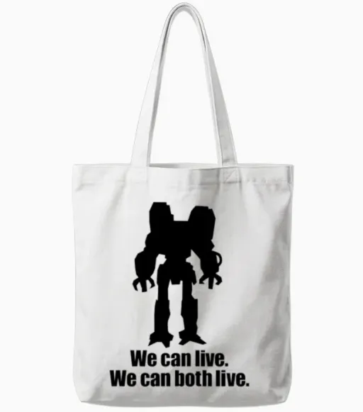We Can Live... [wecanlive] Tote Bags in White