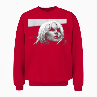 Debbie Harry Blondie Singer by Virginia Turbett Unisex Sweatshirt - Red