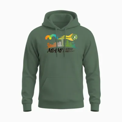 Masters Tennis Miami Unisex Hoodie - Military Green