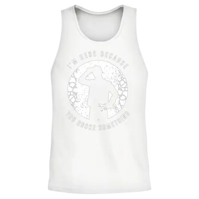 Funny Auto Mechanic Saying for a Funny Car Unisex Tank Top - White