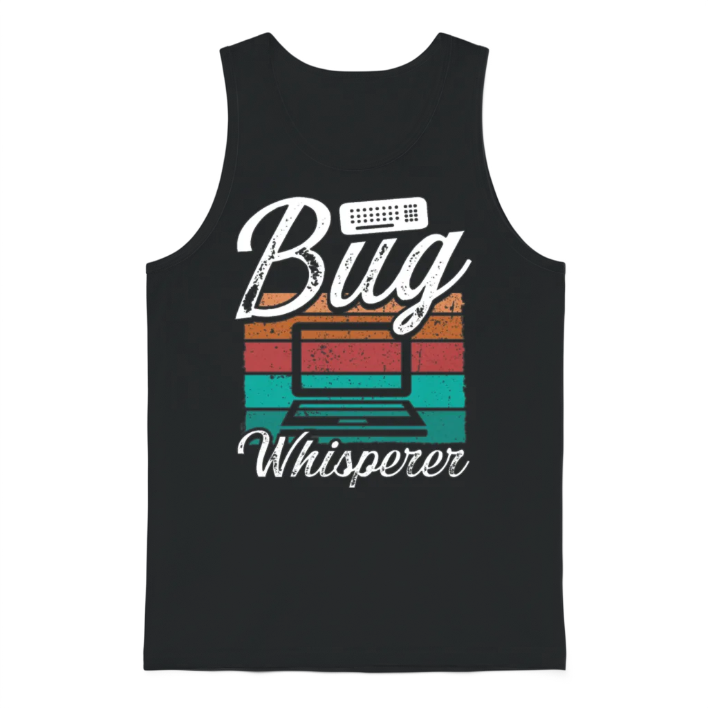 Quality Assurance Bug Qa Engineering Code Tester Unisex Tank Top - Black