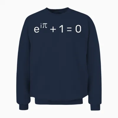E^i Pi + 1 = 0 - Euler's Identity Gift Idea Unisex Sweatshirt - Navy