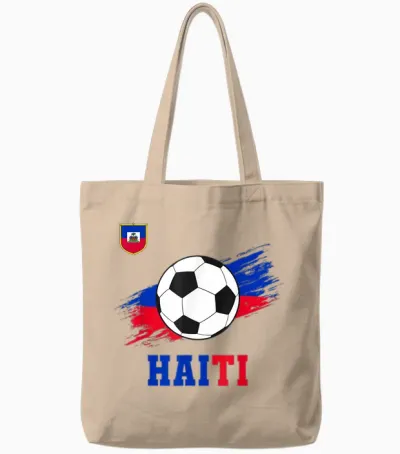 Haiti Haitian Flag Pride Men Women Tote Bags - Natural