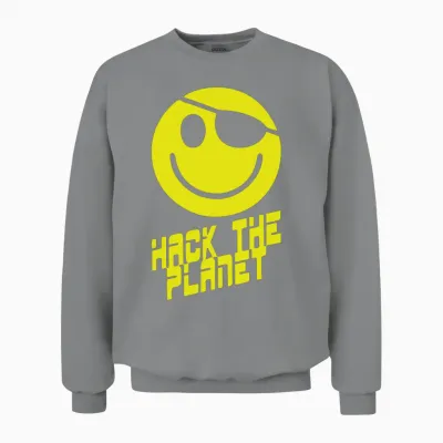 Hack the Planet Unisex Sweatshirt - Sport Grey
