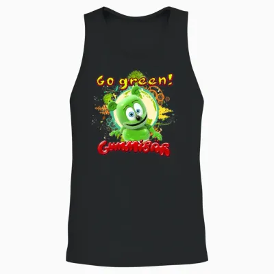 Gummibär Go Green Earth Day Trees Unisex Tank Top - Black