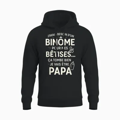 I Will Be Dad Funny Future Father Unisex Hoodie - Black