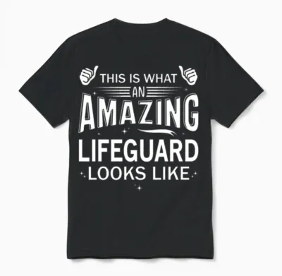 Amazing Lifeguard Unisex T-Shirt - Black