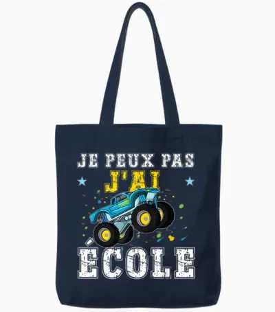 Je Peux Pas J'ai School Fun Back to School 2025 Tote Bags - Navy