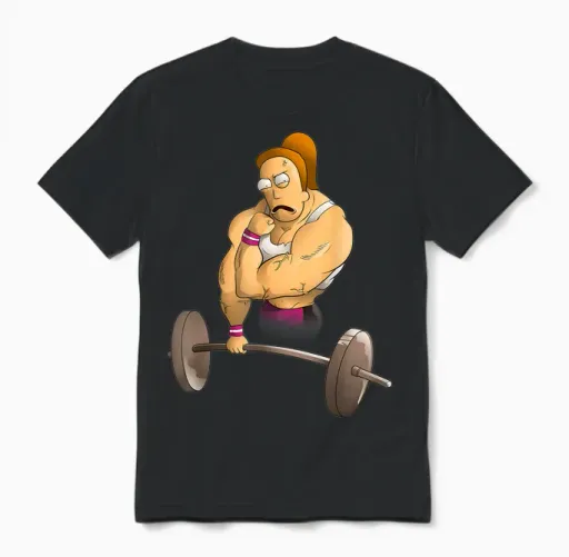 Mademark X Rick and Morty - Rick and Morty Shirt Summer's Gym Unisex T-Shirt in Black