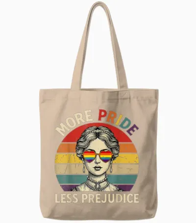 Mehr Stolz Weniger Vorurteil Stolz Monat Lgbtq Schwul Lesben Tote Bags - Natural