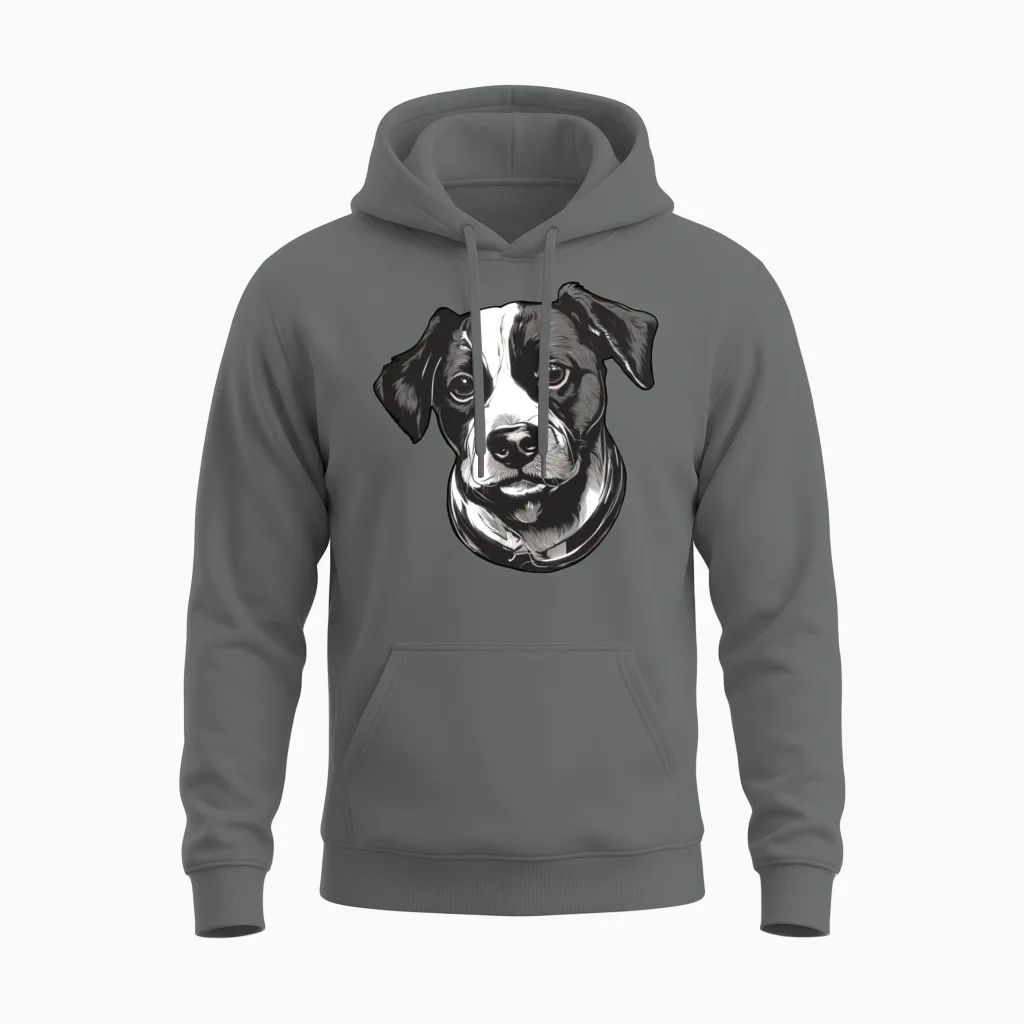 Dog Owners Lovers Unisex Hoodie in Graphite Heather