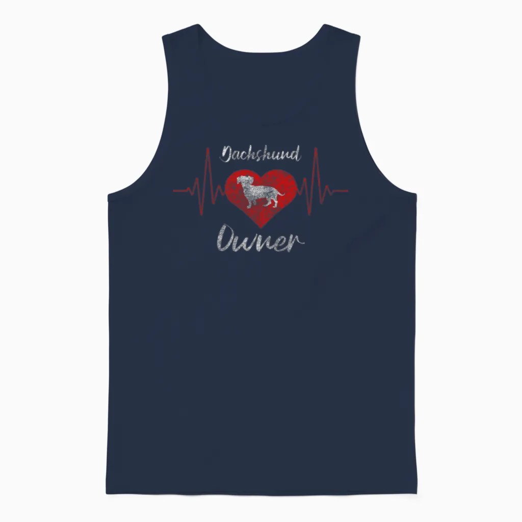 Dog Paw Dog Lovers Dog School Unisex Tank Top in Navy