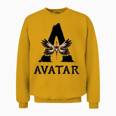 Avatar: Fire and Ash Nightwraith Official Movie Logo Unisex Sweatshirt - Gold