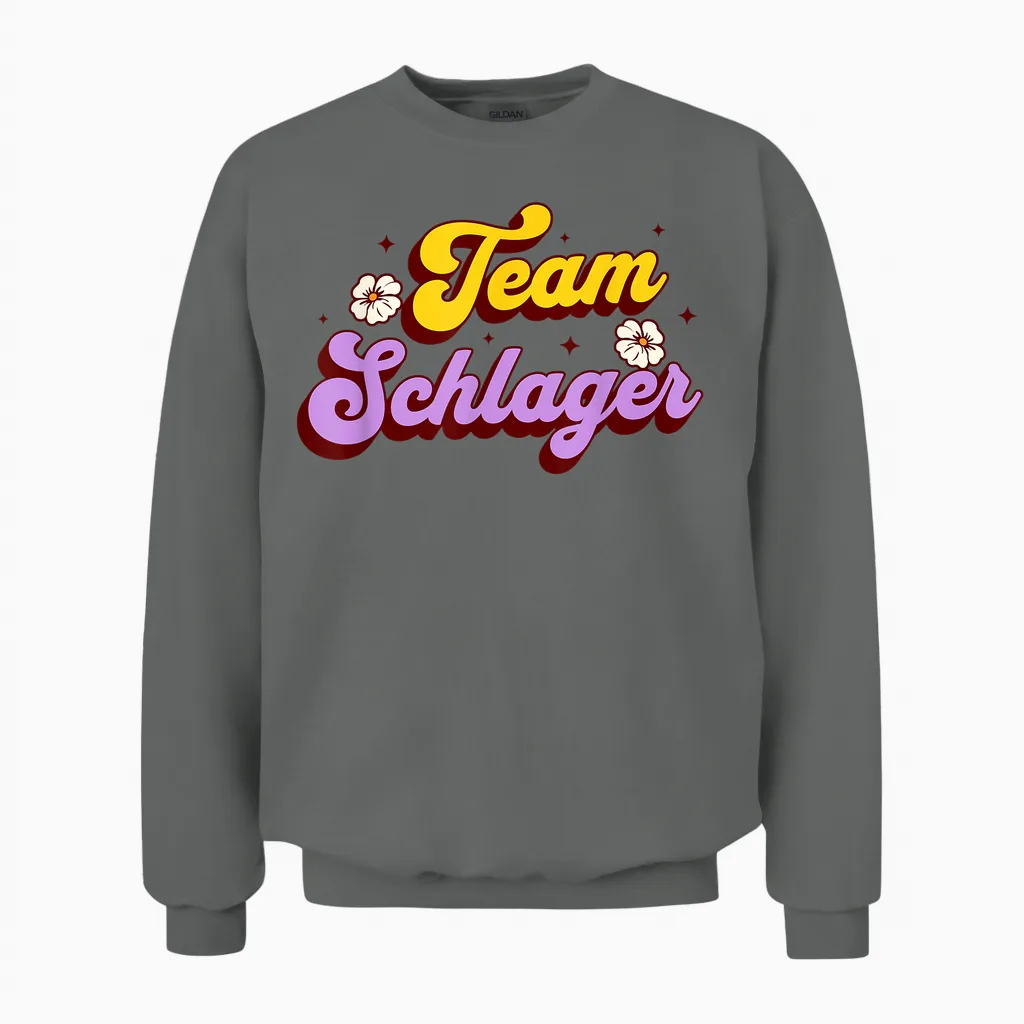 Schlager Party Team Schlager Unisex Sweatshirt in Graphite Heather