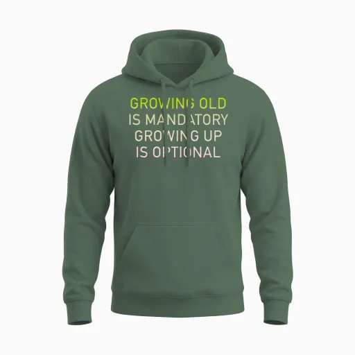 Funny Unisex Hoodie - Military Green