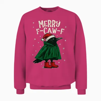 Merry F Caaw F Unisex Sweatshirt - Heliconia
