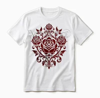 Evanescence Rose Logo Unisex T-Shirt - White