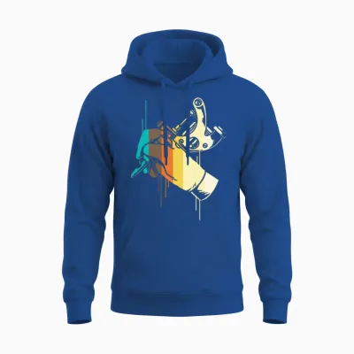 Retro Tattoo Artist Unisex Hoodie - Royal