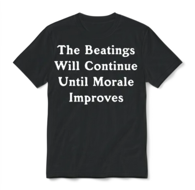 The Beatings Will Continue Music Unisex T-Shirt - Black
