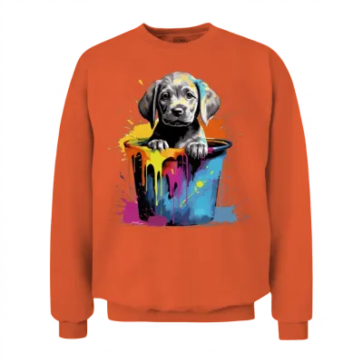 Labrador Dog Dog Breed for a Labrador Lovers Unisex Sweatshirt - Orange